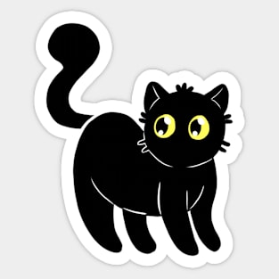 Black Cat Sticker